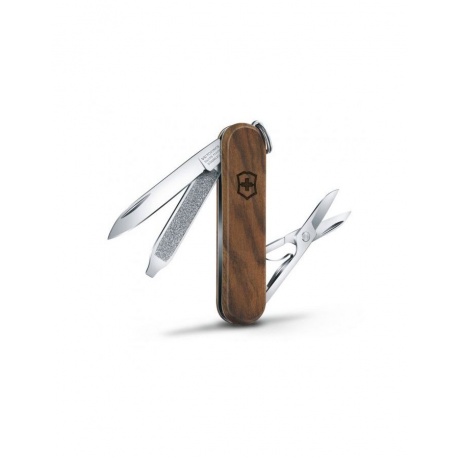 Нож-брелок Victorinox Classic SD, 58 мм, 5 функций, рукоять из орехового дерева - фото 2