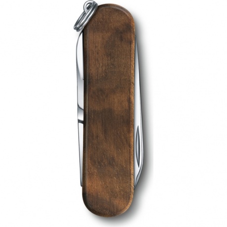 Нож-брелок Victorinox Classic SD, 58 мм, 5 функций, рукоять из орехового дерева - фото 4
