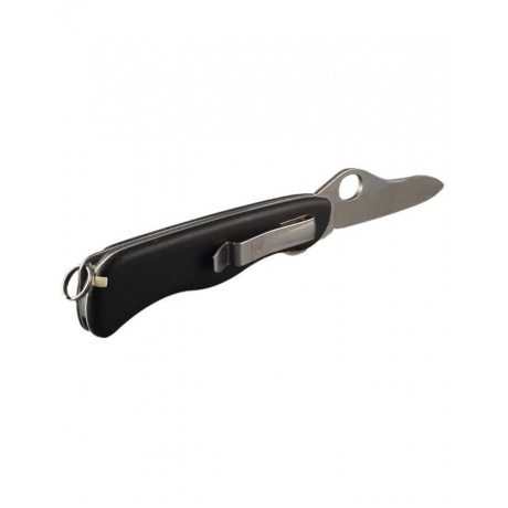 Нож Victorinox Sentinel One Hand belt-clip, 111 мм, 5 функций, с фиксатором лезвия, черный - фото 4