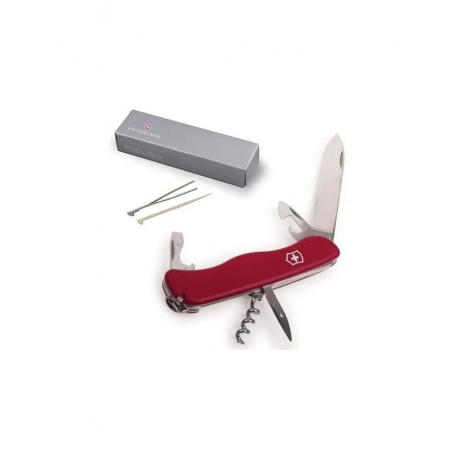 Нож Victorinox Picknicker, 111 мм, 11 функций, с фиксатором лезвия, красный - фото 3