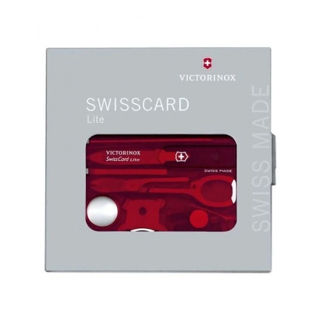 Мультитул швейцарская карточка Victorinox SwissCard Lite 0.7322.T2, синий - фото 4