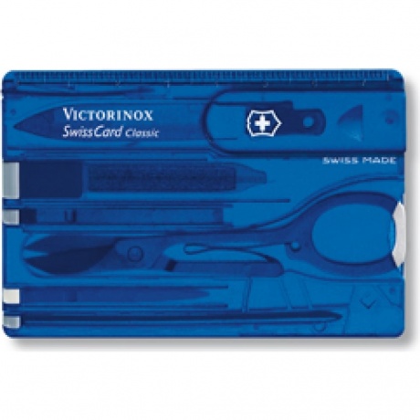 Мультитул швейцарская карточка Victorinox SwissCard Lite 0.7322.T2, синий - фото 2