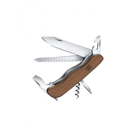 Нож Victorinox Forester, 111 мм, 10 функций, с фиксатором лезвия, деревянная рукоять - фото 2