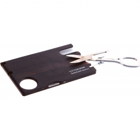 Мультитул швейцарская карточка Victorinox SwissCard Nailcare 0.7240.T3, черный - фото 3