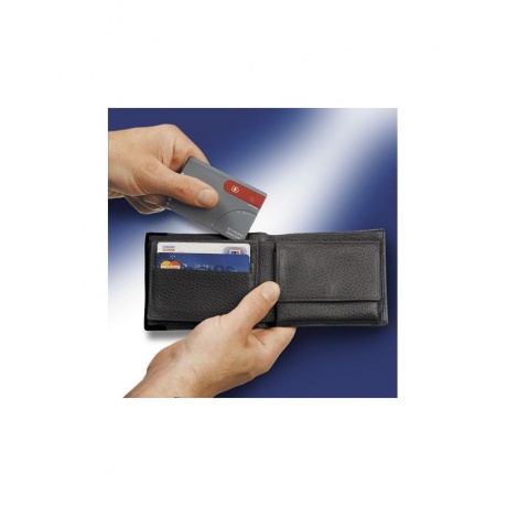 Мультитул швейцарская карточка Victorinox SwissCard 0.7122.T2, синий - фото 3