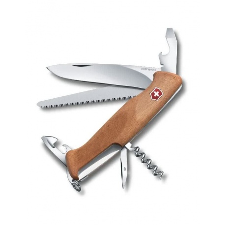 Нож Victorinox RangerWood 55, 130 мм, 10 функций, дерево - фото 1