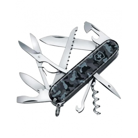 Нож Victorinox Huntsman, 91 мм, 15 функций, морской камуфляж - фото 1