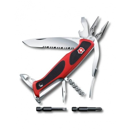 Нож Victorinox RangerGrip 174 Handyman, 130 мм, 17 функций, красный с черным - фото 1