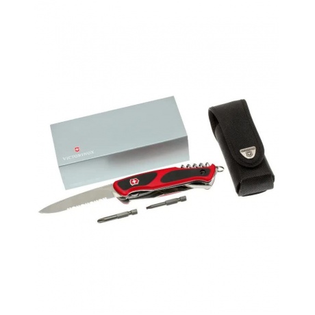 Нож Victorinox RangerGrip 174 Handyman, 130 мм, 17 функций, красный с черным - фото 6
