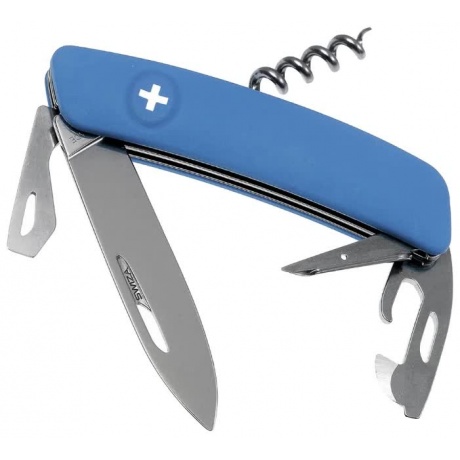 Швейцарский нож SWIZA D03 Standard, 95 мм, 11 функций, синий (блистер) - фото 1