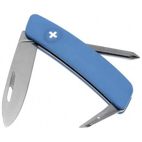 Швейцарский нож SWIZA D02 Standard, 95 мм, 6 функций, синий (блистер) - фото 1