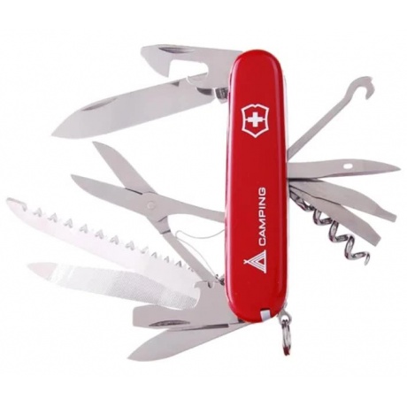 Нож Victorinox Ranger, 91 мм, 21 функция, красный с логотипом &quot;camping&quot; - фото 5