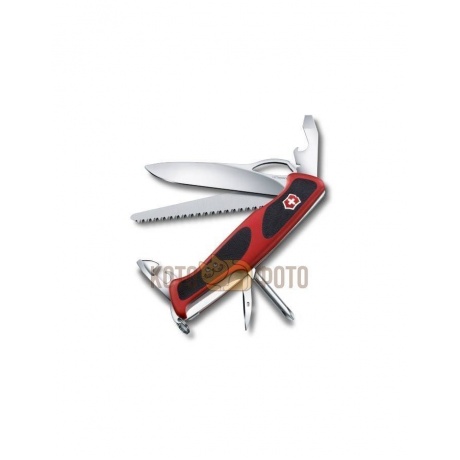 Нож Victorinox RangerGrip 78 0 9663 MC 130мм 12 функц красно-чёрный - фото 1
