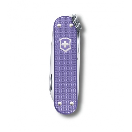 Нож-брелок Victorinox Classic SD Alox Colors, 58 мм, 5 функций, &quot;Electric Lavender&quot; - фото 2