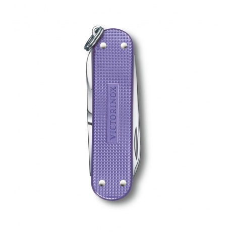Нож-брелок Victorinox Classic SD Alox Colors, 58 мм, 5 функций, &quot;Electric Lavender&quot; - фото 3