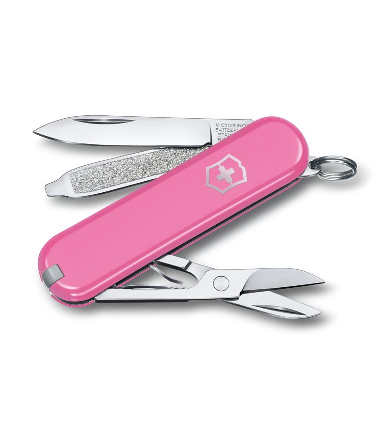 Нож-брелок Victorinox Classic SD Colors, 58 мм, 7 функций, Cherry Blossom цена и фото