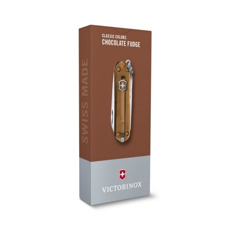 Нож-брелок Victorinox Classic SD Colors, 58 мм, 7 функций, &quot;Chocolate Fudge&quot; - фото 4
