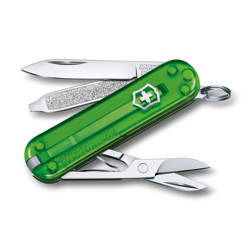 Нож-брелок Victorinox Classic SD Colors, 58 мм, 7 функций, Green Tea цена и фото