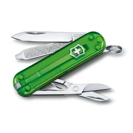 Нож-брелок Victorinox Classic SD Colors, 58 мм, 7 функций, "Gree...