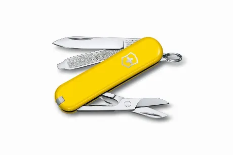 Нож-брелок Victorinox Classic SD Colors, 58 мм, 7 функций, "Sunn...