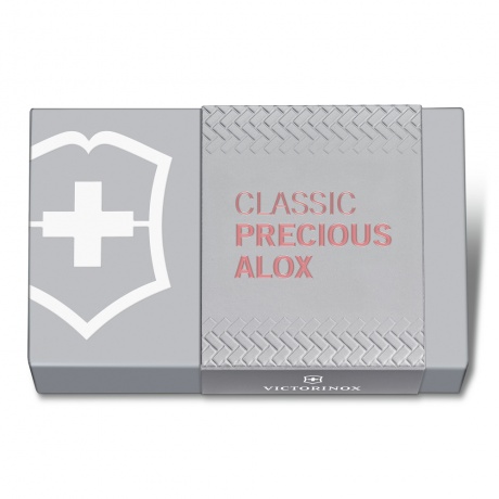 Нож-брелок Victorinox Classic SD Precious Alox, 58 мм, 5 функций, &quot;Gentle Rose&quot; (подар. упаковка) - фото 4