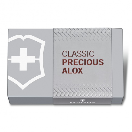 Нож-брелок Victorinox Classic SD Precious Alox, 58 мм, 5 функций, &quot;Hazel Brown&quot; (подар. упаковка) - фото 4