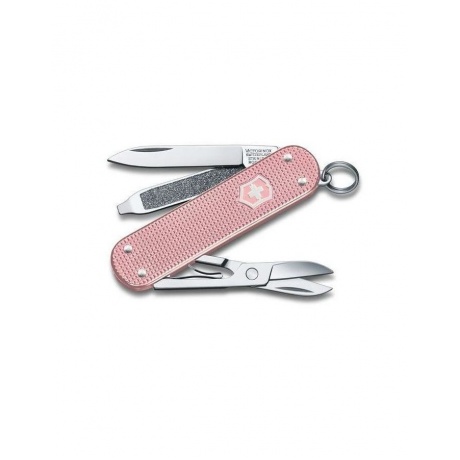 Нож-брелок Victorinox Classic 0.6221.252G SD Alox Colors, 58 мм, 5 функций, &quot;Cotton Candy&quot; - фото 1