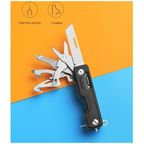 Нож-брелок Nextool Knight EDC, черный (NE20096) - фото 9