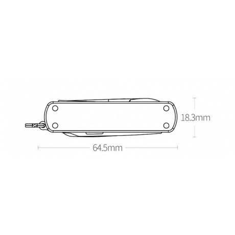 Нож-брелок Nextool Mini, красный (NE0142) - фото 9