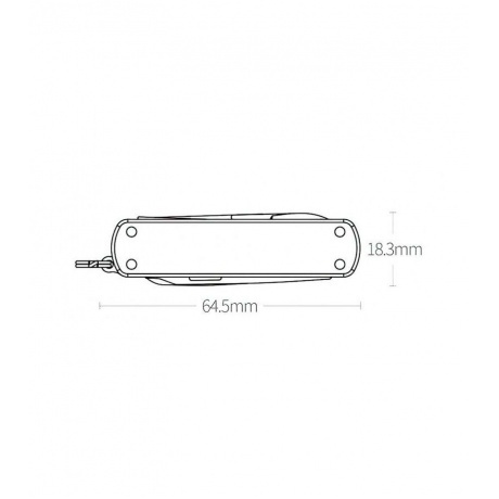 Нож-брелок Nextool Mini, черный (NE0141) - фото 5
