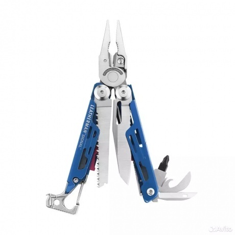 Мультитул Leatherman Signal, 19 функций, синий, нейлоновый чехол - фото 1