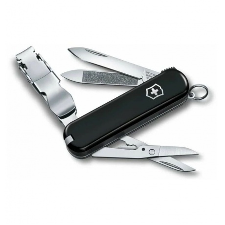 Нож Victorinox Classic Nail Clip 580, 65 мм, 8 функций, черный 0.6463.3 - фото 1