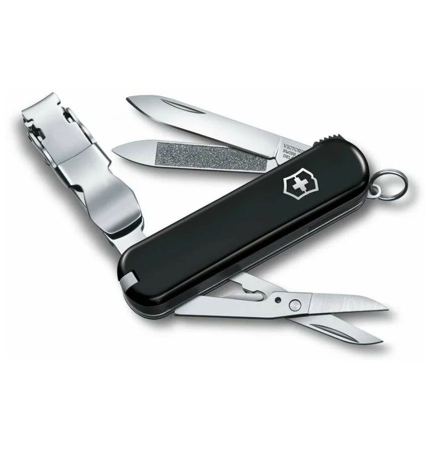 Нож Victorinox Classic Nail Clip 580, 65 мм, 8 функций, черный 0.6463.3