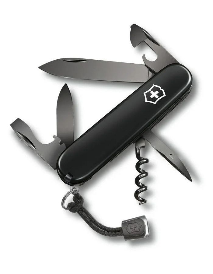 Нож Victorinox Spartan, 91 мм, 12 функций, черный 1.3603.31P нож victorinox spartan 91 мм 12 функций полупрозрачный серебристый