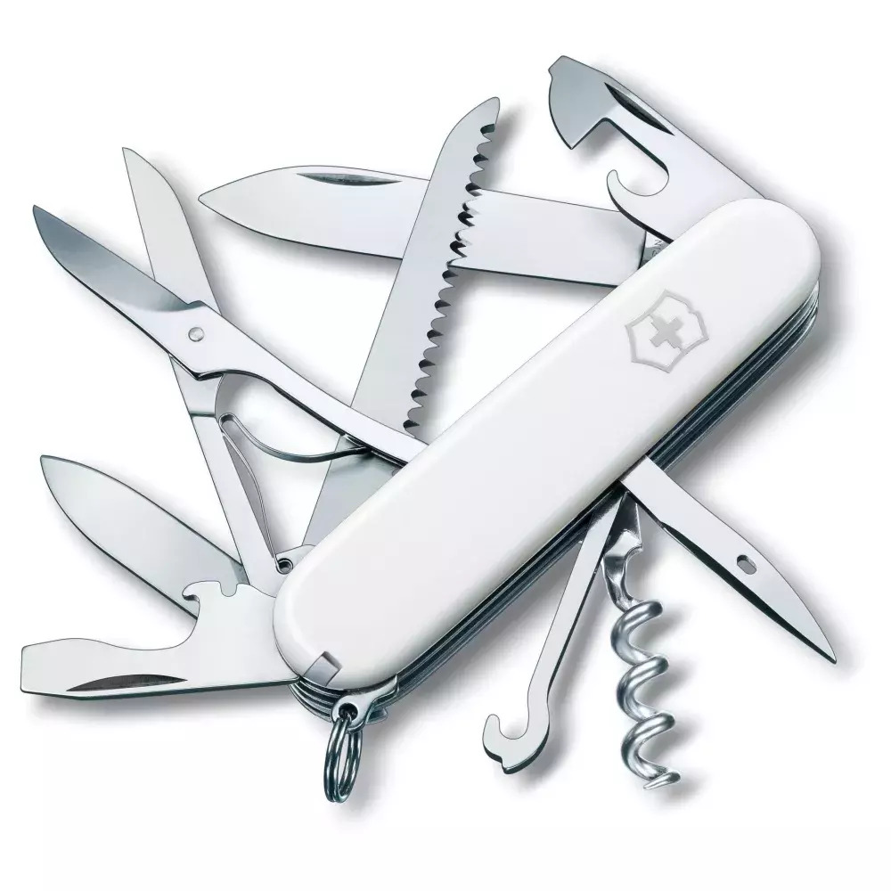 Нож Victorinox Huntsman, 91 мм, 15 функций, белый 1.3713.7 нож victorinox angler 91 мм 19 функций красный