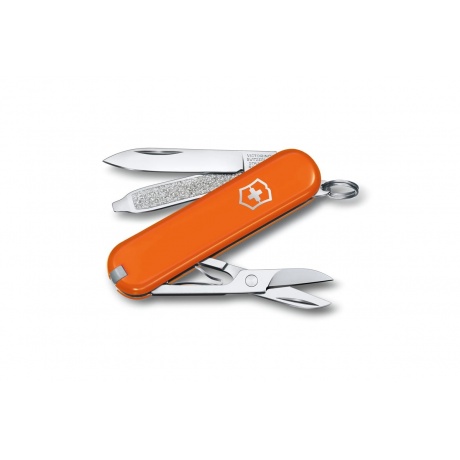 

Нож-брелок Victorinox Classic SD Colors, 58 мм, 7 функций, "Mango Tango" 0.6223.83G