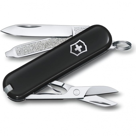 Нож-брелок Victorinox Classic SD Colors, 58 мм, 7 функций, "Dark Illusion" 0.6223.3G