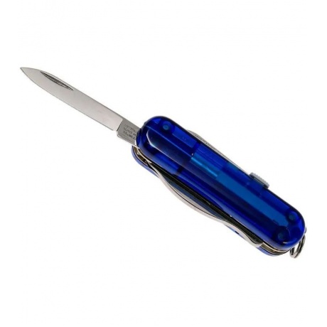 Нож-брелок Victorinox Classic Midnite Manager, 58 мм, 10 функций, синий полупрозрачный 0.6366.T2 - фото 6