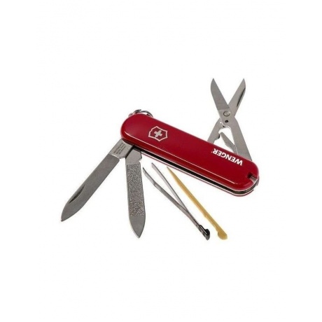 Нож Victorinox Wenger, 65 мм, 7 функций, красный 0.6423.91 - фото 3