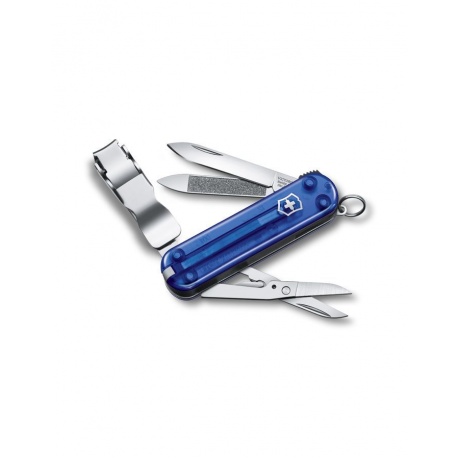 Нож Victorinox Classic Nail Clip 580, 65 мм, 8 функций, полупрозрачный синий 0.6463.T2 - фото 1