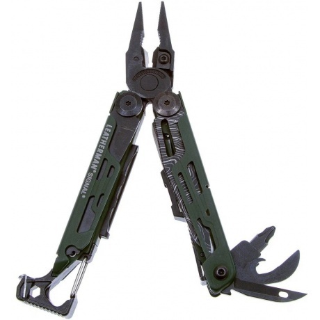 Мультитул Leatherman Signal, 19 функций, зеленый, нейлоновый чехол 832692 - фото 1