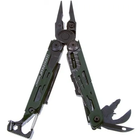 Мультитул Leatherman Signal, 19 функций, зеленый, нейлоновый чех...
