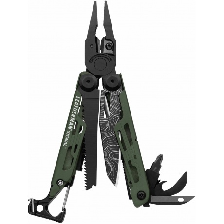 Мультитул Leatherman Signal, 19 функций, зеленый, нейлоновый чехол 832692 - фото 8
