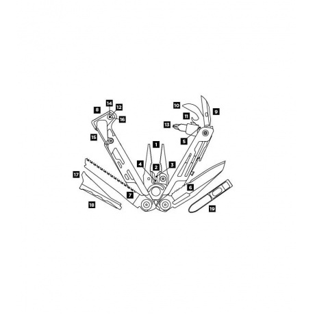Мультитул Leatherman Signal, 19 функций, серый, нейлоновый чехол 832737 - фото 6