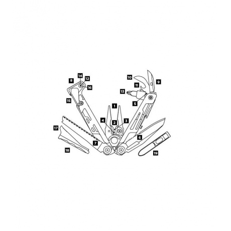 Мультитул Leatherman Signal, 19 функций, серый, нейлоновый чехол 832737 - фото 6