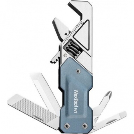 Мультитул-ключ Nextool (Xiaomi) Light Wrench W1, 6 функций, голубо-серый (NE20238) - фото 2