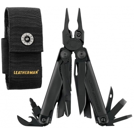 Мультитул Leatherman Surge Black, черный нейлоновый чехол (molle) - фото 7