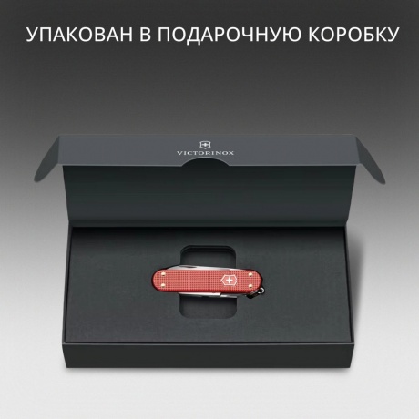 Нож перочинный Victorinox Classic SD Alox LE 2025 Stone Red, 58 мм, 5 функций, красный - фото 7