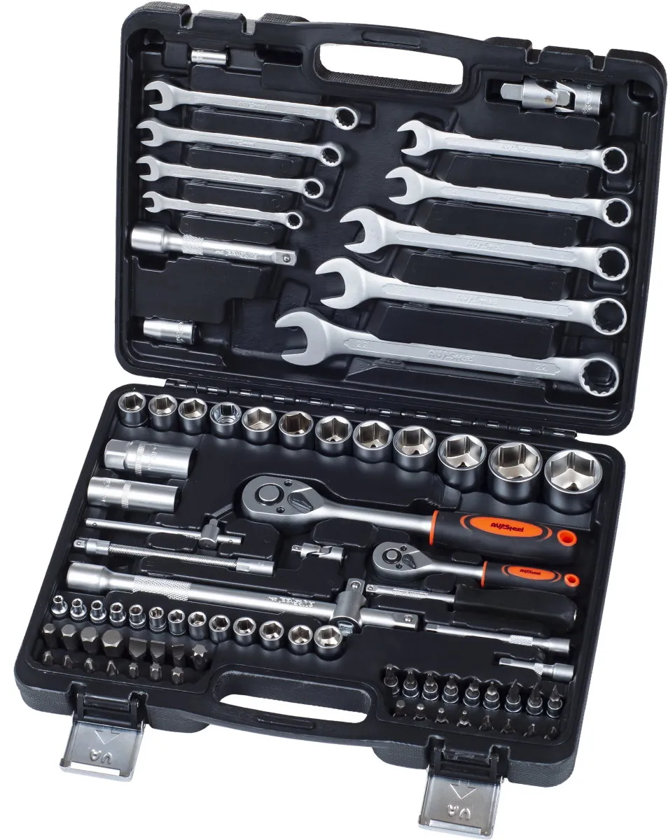 Набор инструментов AV Steel AV-011082 (82 предмета) - фото 1