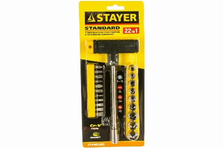 Набор бит и торцевых головок Stayer 2540-H20 (21 предмет)